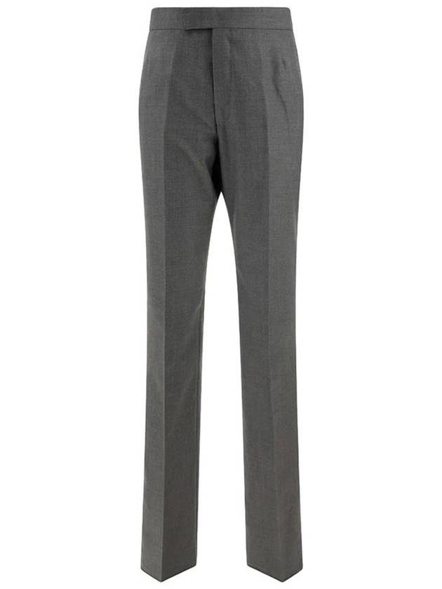 Super 120S Twill Classic Backstrap Trouser Pants Medium Grey - THOM BROWNE - BALAAN 2