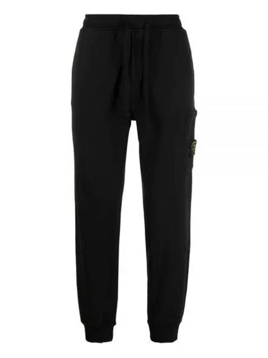 Wappen Patch Drawstring Track Pants Black - STONE ISLAND - BALAAN 2