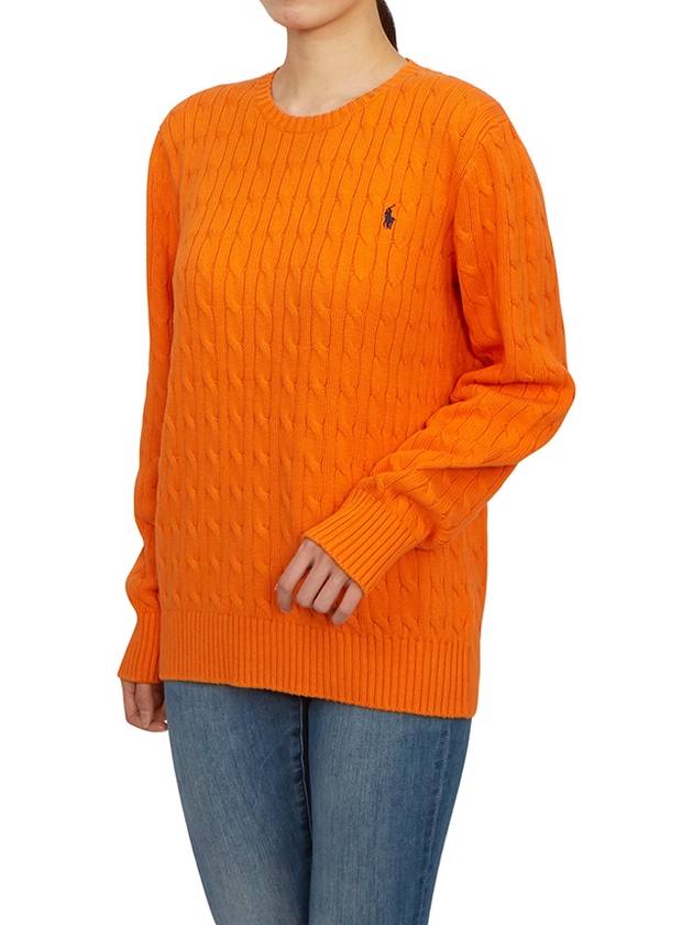 Kids cable knit 323702674058 ORANGE Adult wearable - POLO RALPH LAUREN - BALAAN 4