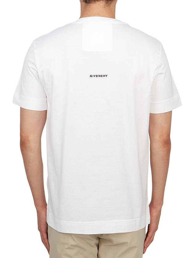 4G Logo Cotton Short Sleeve T-shirt White - GIVENCHY - BALAAN 3