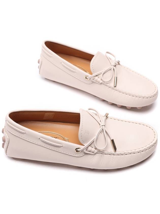 Gommino Bubble Leather Driving Shoes Off White - TOD'S - BALAAN 6