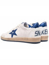 Men's Blue Tab Blue Star Low Top Sneakers White - GOLDEN GOOSE - BALAAN 3