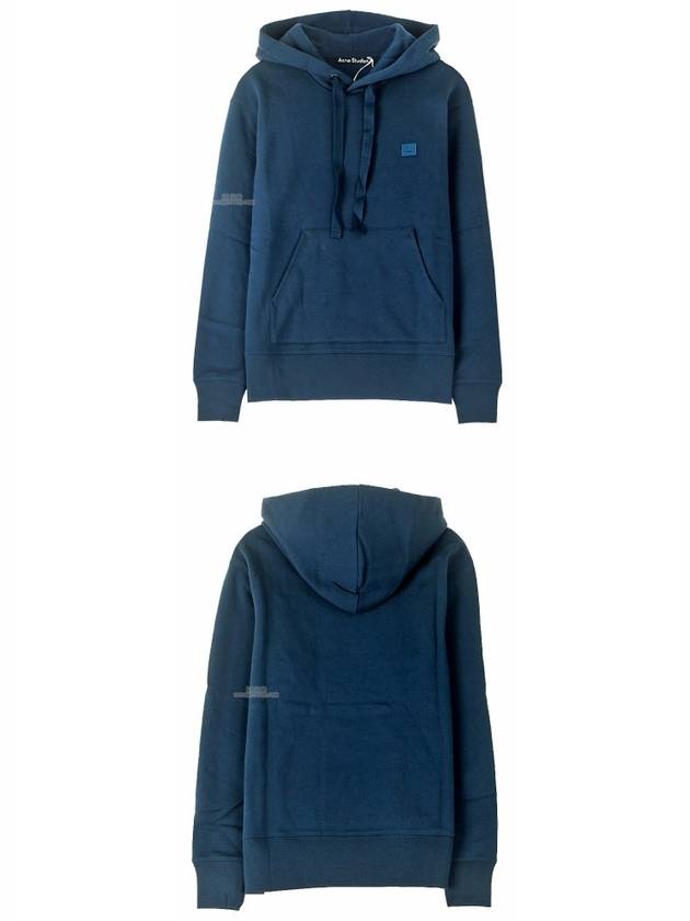 Ferris Face Patch Hoodie Blue - ACNE STUDIOS - BALAAN 5