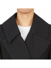 Belted Cotton Trench Coat Black - ALAIA - BALAAN 11