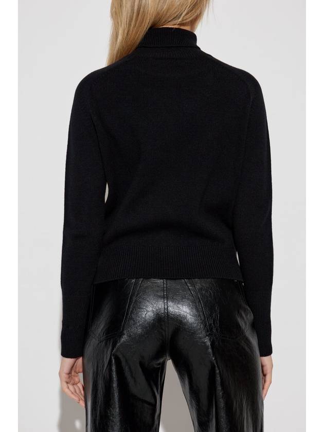 Victoria Beckham Wool Turtleneck, Women's, Black - VICTORIA BECKHAM - BALAAN 4