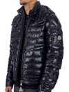 Lauros Short Down Jacket Black - MONCLER - BALAAN 4