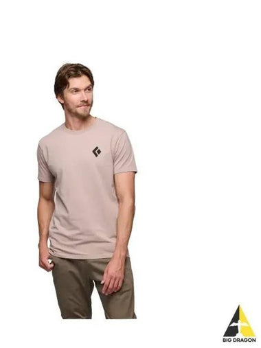 BLACK DIAMOND Equipment for Alpinist Tee MENS NAMAPYL4X - BLACK & BROWN - BALAAN 1