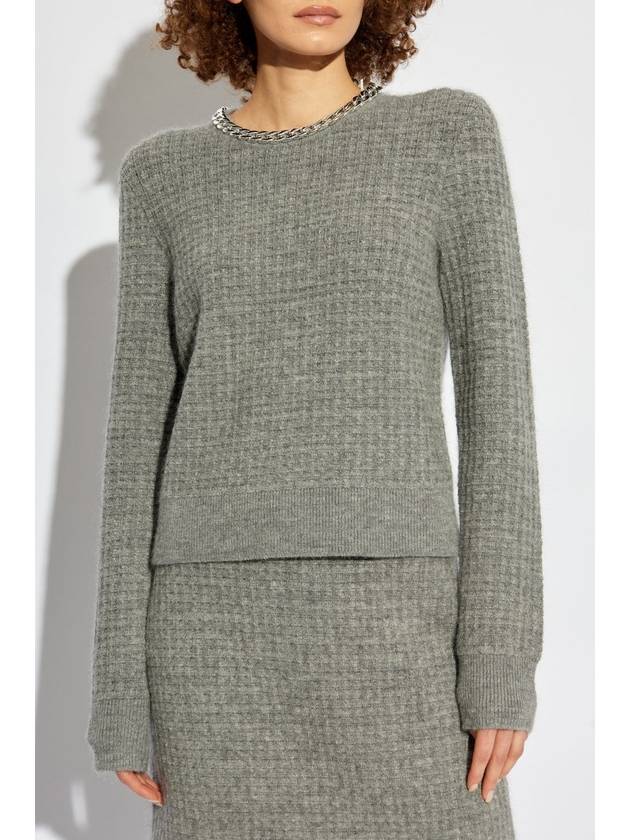 Tory Burch Sweater With Wool Finish, Women's, Grey - TORY BURCH - BALAAN 3