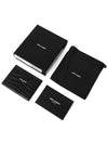 Classic Logo Crocodile Card Wallet Black - SAINT LAURENT - BALAAN 4