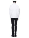 Big Heart Logo Overfit Knit Turtleneck White - AMI - BALAAN.