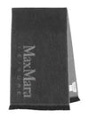 Colibri Logo Intarsia Wool Muffler Grey - MAX MARA - BALAAN 1