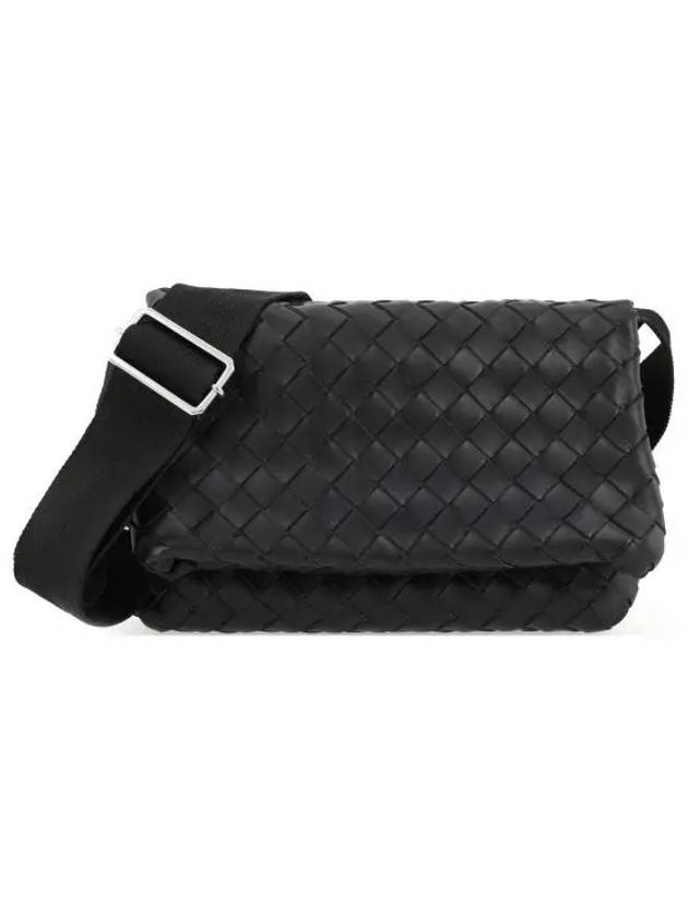 Intrecciato Small Cross Bag Black - BOTTEGA VENETA - BALAAN 2