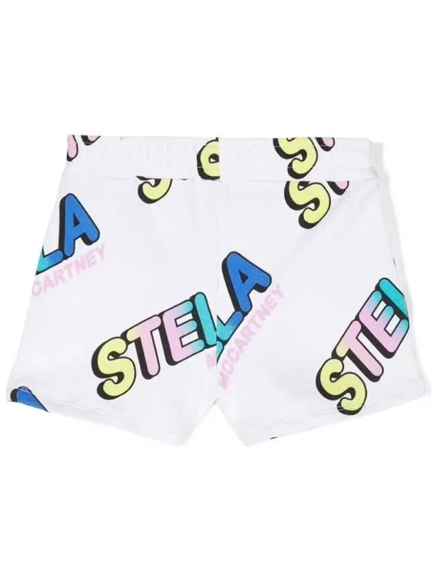 Kids Logo Print Shorts TU6D09 Z1658 100MC - STELLA MCCARTNEY - BALAAN 3