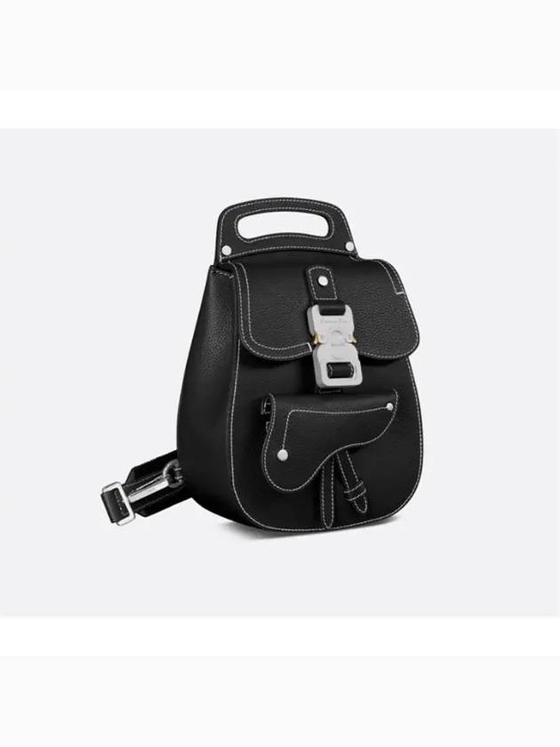 Gallop Grained Calfskin Sling Cross Bag Black - DIOR - BALAAN 3