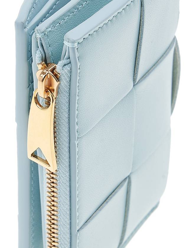 Cassette Bifold Small Bifold Wallet Light Blue - BOTTEGA VENETA - BALAAN 8