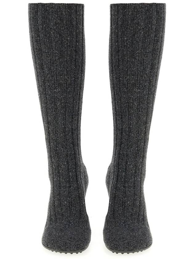 Atomic Knit Long Boots Anthracite - BOTTEGA VENETA - BALAAN 4