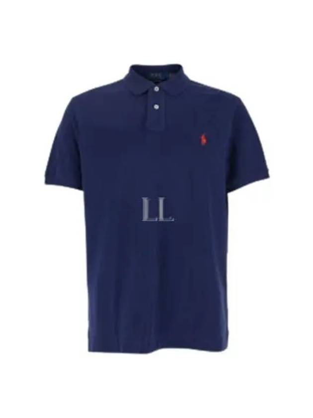 Men's Red Embroidered Logo Polo Shirt Navy - POLO RALPH LAUREN - BALAAN 2