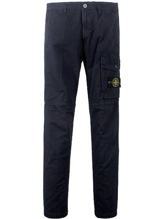 Men's Wappen Patch Cargo Straight Pants Navy - STONE ISLAND - BALAAN 2