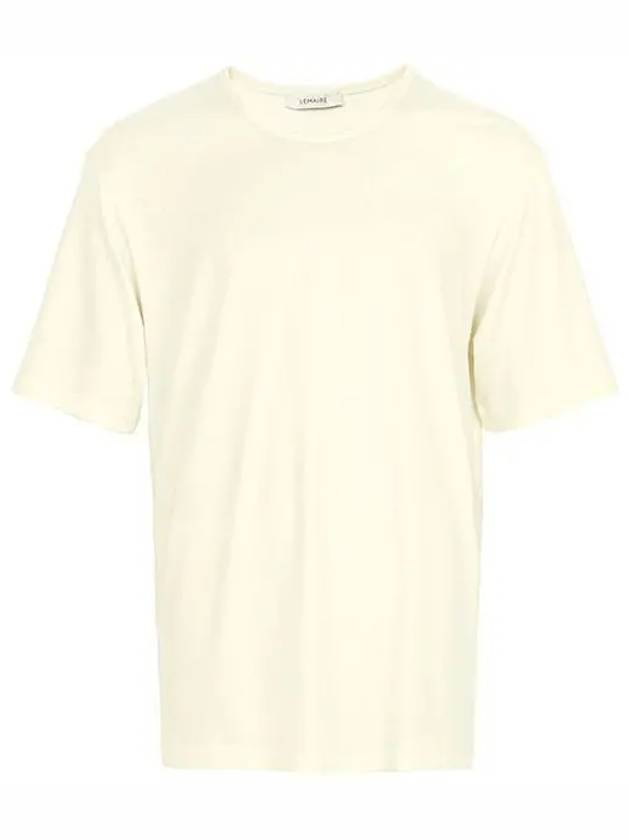 Rib U Neck Short Sleeve T-Shirt Lemon Glaze - LEMAIRE - BALAAN 2