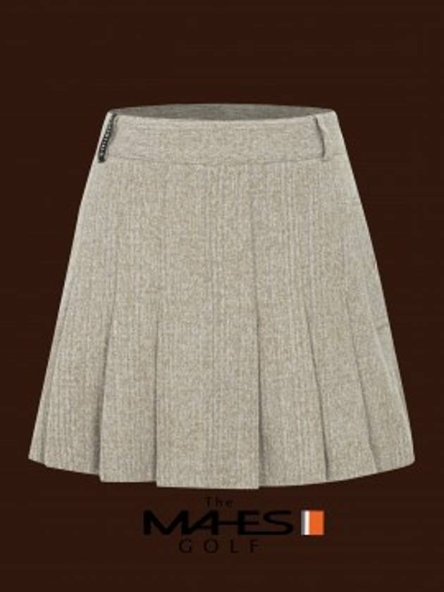 Skirt Shorts Orange Label Tweed Brushed Pleated Skirt GKW9205 - MAHES - BALAAN 1