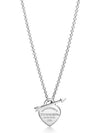 Lovestruck Heart Tag Pendant Necklace Silver - TIFFANY & CO. - BALAAN 2