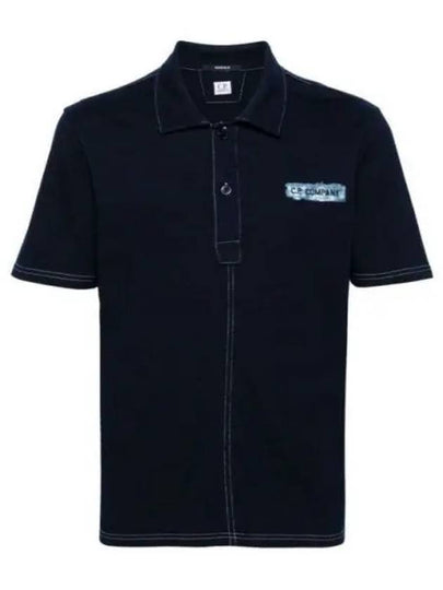 CP Company 24 Indigo Jersey Polo Shirt 16CMPL151A 110056W D08 - CP COMPANY - BALAAN 2