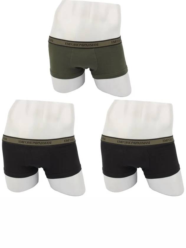 Armani Panties Underwear Men's Underwear Draws 0A717 Blackcable 3 Pack Set - EMPORIO ARMANI - BALAAN 1