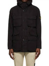 Men's Logo Patch Pocket Detail Jacket Charcoal - STONE ISLAND - BALAAN 3