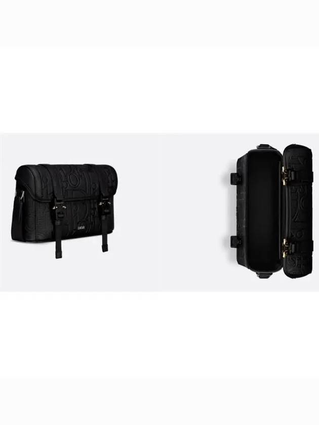 Hit The Road Grained Calfskin Flap Messenger Bag Black - DIOR - BALAAN 4