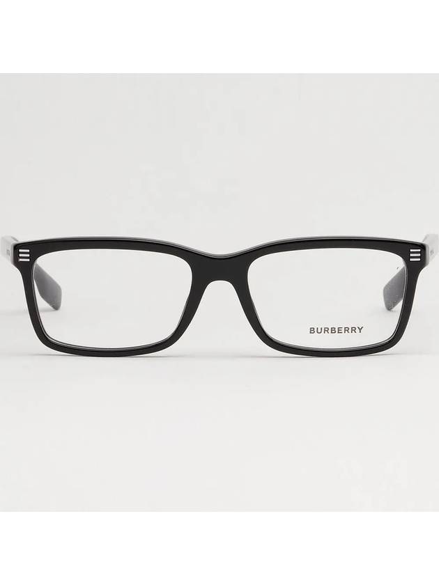 Rectangle Horn-rimmed Eyeglasses Black - BURBERRY - BALAAN 4