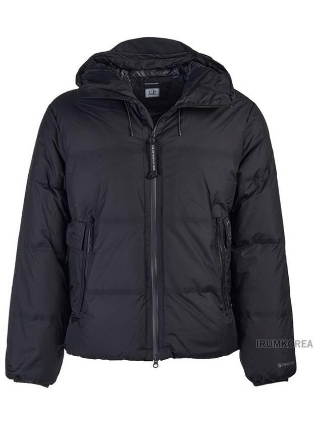 The Metropolis Series Pertex Hooded Down Padding Black - CP COMPANY - BALAAN 2