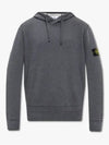 Wappen Patch Cotton Fleece Hoodie Dark Grey - STONE ISLAND - BALAAN 3