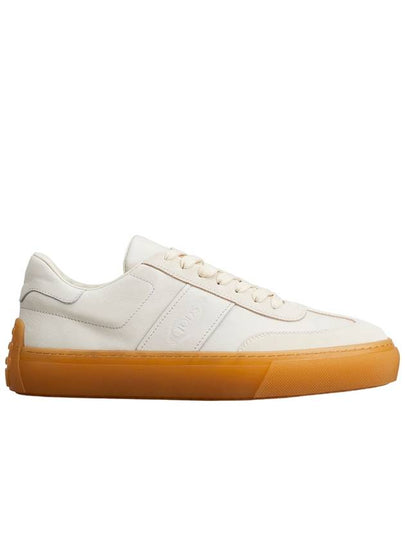 Round Toe Leather Low Top Sneakers White - TOD'S - BALAAN 2