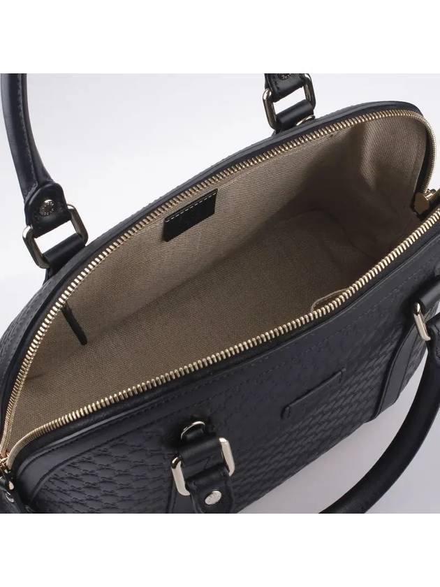 Micro GG Ssima Dome Tote Bag Black - GUCCI - BALAAN 3