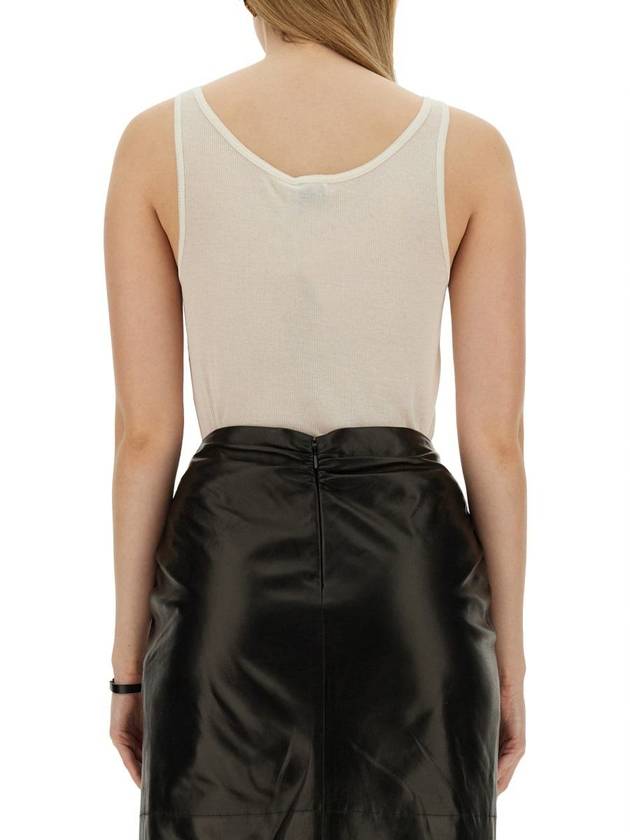 Cotton Rib Sleeveless - SAINT LAURENT - BALAAN 4