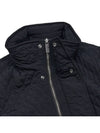 Check Hooded Quilted Jacket Black - BURBERRY - BALAAN 10