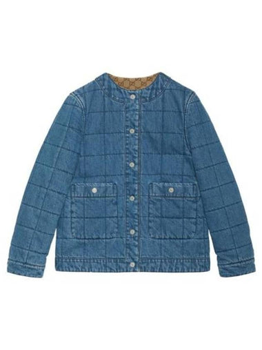 Reversible Denim Jacket Blue - GUCCI - BALAAN 1