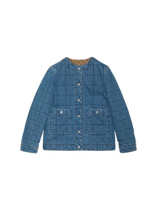 Reversible Denim Jacket Blue - GUCCI - BALAAN 1