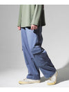 Big pocket wide fit cargo pants blue - CODE I'M - BALAAN 1