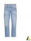 Regular Fit Cotton Jeans Light Blue - ACNE STUDIOS - BALAAN 2