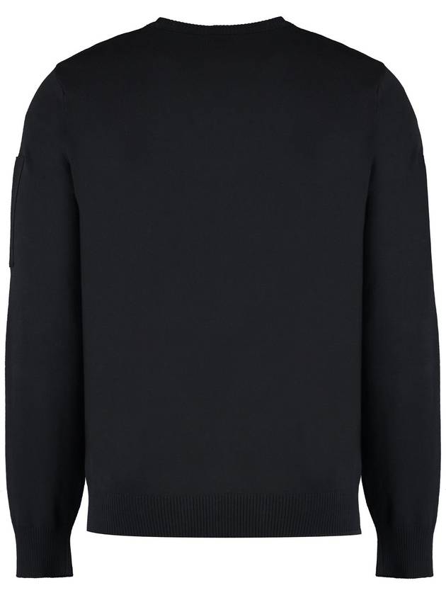 Cotton Crepe Knit Top Black - CP COMPANY - BALAAN 3