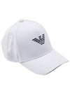 Logo Ball Cap White - EMPORIO ARMANI - BALAAN.