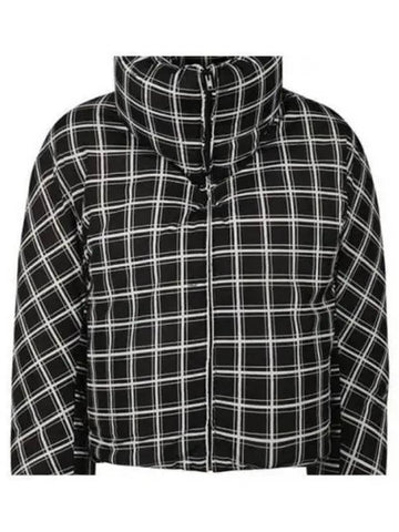 Oversized checked down jacket black PIMU0030Y0UTN909BCN99 - MARNI - BALAAN 1