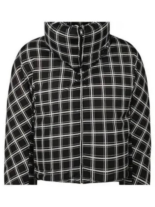 Oversized checked down jacket black PIMU0030Y0UTN909BCN99 - MARNI - BALAAN 1