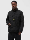 Wappen Patch Pocket Field Zip Up Jacket Black - STONE ISLAND - BALAAN 5