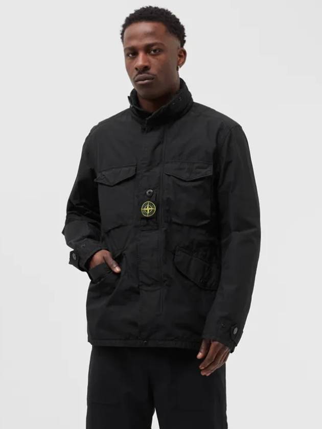 Waffen Naslan Track Jacket Black - STONE ISLAND - BALAAN 5