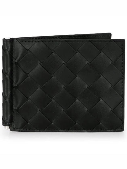 Intrecciato Money Clip Card Wallet Black - BOTTEGA VENETA - BALAAN 2