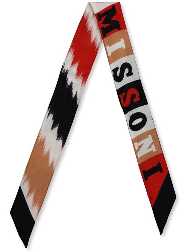 Logo Silk Thin Scarf - MISSONI - BALAAN 1