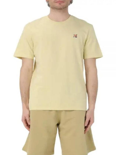 Fox Head Patch Classic Short Sleeve T-Shirt Yellow - MAISON KITSUNE - BALAAN 2