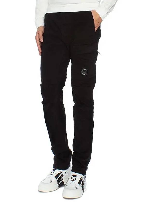 Lens Detail Tapered Straight Pants Black - CP COMPANY - BALAAN 7